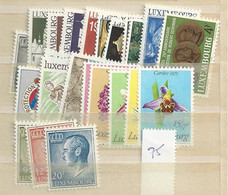 1975 MNH Luxemburg Year Complete According To Michel, Postfris** - Années Complètes