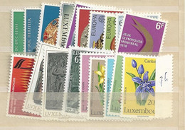 1976 MNH Luxemburg Year Complete According To Michel, Postfris** - Años Completos