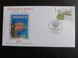 Monaco 2024 75 Years Membership In UNESCO 1949 Flag Coast Arm Buiding 1v FDC PJ - Ungebraucht