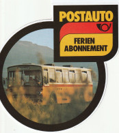 Autocollant 'Postauto Ferienabonnement'; Car Postal, Mercedes (1978) - Altri & Non Classificati