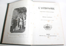 L'ASTRONOMIE OUVRAGE DEDIE A JEUNESSE CHRETIENNE De DARCEY + GRAVURE 1878 MEGARD / ANCIEN LIVRE XIXe SIECLE (2603.135) - Astronomía