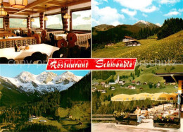 73746462 Mittelberg Kleinwalsertal Restaurant Schwendle Gaststube Terrasse Panor - Sonstige & Ohne Zuordnung