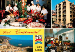 73746455 Pietra Ligure Hotel Continental Festbankett Strandpartie Gastraum Pietr - Altri & Non Classificati