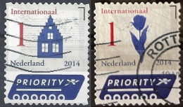 NETHERLANDS 2014 Cultural Heritage - Dutch House With A Crow-stepped Gable & Tulip S/a Postally Used Michel # 3207,3208 - Gebruikt