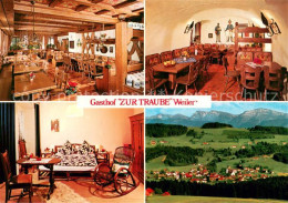 73746378 Weiler Allgaeu Gasthof Zur Traube Weler Gastraeume Zimmer Panorama Weil - Autres & Non Classés
