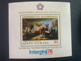 Romania 1976 Painting Souvenir Sheet MNH - Unused Stamps