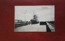 ALLEMAGNE - BREMERHAVEN - " ANKUNFT DES SCHNELLDAMPFERS  " KAISER WILHEIM II " - - - - " RARE " - - Bremerhaven