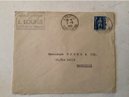 Djidjelli 1953 Constantine - Lettre Agence Sounis - Lettres & Documents