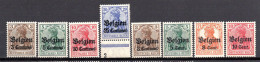 Belgique 1914,1916  Occupation Allemande Neufs**  TB N°1,2,3,4,11,12,13,14   0,60 €    (cote 4 €, 8 Valeurs) - OC1/25 Gouvernement Général