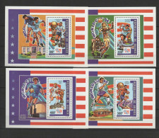 Guinea 1992 Football Soccer World Cup, Set Of 4 S/s MNH - 1994 – Verenigde Staten