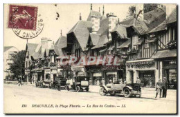 CPA Deauville La Plage Fleurie La Rue Du Casino Antiquites Coiffeur  - Deauville