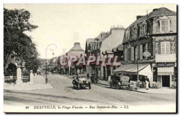 CPA Deauville La Plage Fleure Rue Desire Le Hoc - Deauville