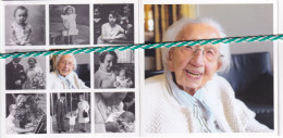 Isabelle Gysen-Heylen, Antwerpen 1907, Deurne 2015. Honderdjarige. Foto Schilderij - Obituary Notices