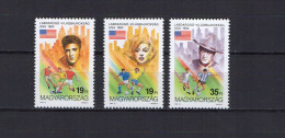 Hungary 1994 Football Soccer World Cup Set Of 3 MNH - 1994 – USA