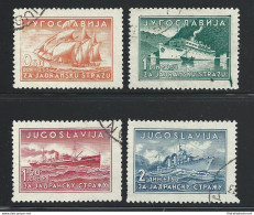 1939 JUGOSLAVIA - Michel N. 385I/388I - Unificato N° 349/352  USATA - Sonstige & Ohne Zuordnung