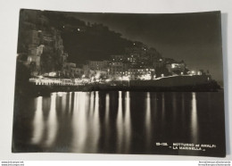 Br99 Cartolina Notturno Ad Amalfi La Marinella  Salerno Campania - Salerno