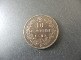 Italy Italia 10 Centesimi 1893 BB - 1878-1900 : Umberto I.