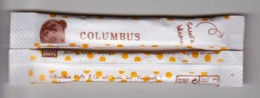 2 Sachet Stick Sucre " COLUMBUS " (S238) _Di374 - Zucker