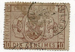 D141   FAUVILLERS     POSTSTEMPEL  OP SPOORWEGZEGEL N° 1 - Oblitérés