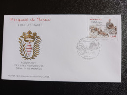 Monaco 2023 Ancient Grimaldi Historical Site DOLCEACQUA Parish Church 1v FDC PJ - Unused Stamps