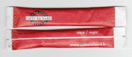 Stick De Sucre Bûchette " Café RICHARD " (scann Recto-verso) [S212]_Di568-15 - Sugars