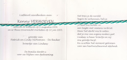 Kenny Verhoeven-De Backer, Wetteren 2004, 2005. Foto - Todesanzeige