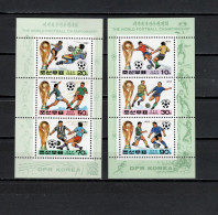 North Korea 1993 Football Soccer World Cup Set Of 2 Sheetlets MNH - 1994 – États-Unis