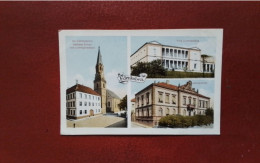 ALLEMAGNE -  EDENKOBEN - " CARTE MULTI VUES - AMTSGERICHT - VILLA LUDWIGSHÔBE - RATHAUS , KIRCHE... - Edenkoben