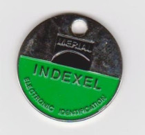 Jeton De Caddie - " MERIAL - INDEXEL " (Electronic Identification) Diamètre De La Pièce De 2 Euros._Je167 - Jetons De Caddies