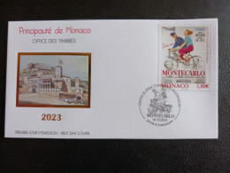 Monaco 2023  Classic Film The Monte Carlo Story 1957 Star Marlene Dietrich 1v  FDC PJ - Unused Stamps