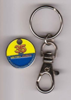 Jeton De Caddie Avec Mousqueton " 35 Ans METRO & MAKRO " _Je267 - Trolley Token/Shopping Trolley Chip