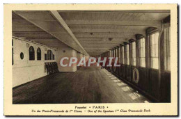 CPA Bateau Paquebot Paris Un Des Ponts De 1ere Classe  - Piroscafi