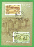 Bulgarien / Bulgaria  2018  Mi.Nr. Sheet 450 , EUROPA CEPT / Pontes / Brücken / Bridge - Gestempelt / Fine Used / (o) - 2018