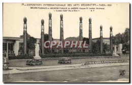 CPA Exposition Lnternationale Des Arts Decoratifs Paris Jardins Floraux Et Architecturaux De Jardins - Tentoonstellingen