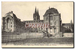 CPA Caen Le Lycee L&#39Eglise Saint Etienne Ancienne Abbaye Aux Hommes  - Caen