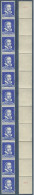 FRANCE - ROULETTE DE 11 TIMBRES** AVEC 2 NUMEROS ROUGES - BERNARD PALISSY - BLEU - Roulettes