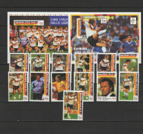 Maldives 1992 Football Soccer World Cup Set Of 13 + 2 S/s MNH - 1994 – Verenigde Staten