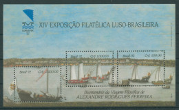 Brasilien 1992 Briefmarkenausstellung, Schiffe Block 90 Postfrisch (C22825) - Blocks & Kleinbögen