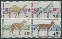 Tschad 1972 Haustiere Ziege Pferd Dromedar 592/95 Postfrisch - Tsjaad (1960-...)