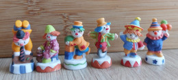 FEVES - FEVE - SERIE CLOWNS PARTY 2009 - MAT - LOT DE 6 - Characters