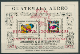 Guatemala 1974 100 Jahre Weltpostverein UPU Block 16 B Postfrisch (C22486) - Guatemala