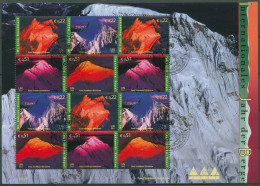 UNO Wien 2002 Int. Jahr Der Berge 363/66 ZD-Bogen Gestempelt (C14205) - Hojas Y Bloques