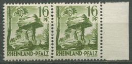 Französische Zone Rheinland-Pfalz 1947 Typenpaar 6 Yv I+II Postfrisch - Rhine-Palatinate