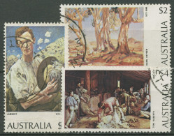 Australien 1974 Gemälde Schafscherer Bäume 546/48 Gestempelt - Usados
