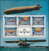 Korea (Nord) 1982 200 Jahre Luftfahrt: Luftschiff Block 134 Postfrisch (SG30567) - Corée Du Nord