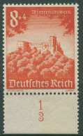 Deutsches Reich 1940 WHW Mit Formnummer 755 FN 3 Postfrisch, Rand Vorgefaltet - Ungebraucht