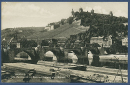 Würzburg Alte Mainbrücke Blick Auf Festung Und Käppele, Gelaufen 1931 (AK1969) - Würzburg