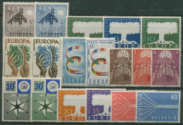 EUROPA CEPT Jahrgang 1957 Postfrisch Komplett (8 Länder) (SG18773) - Annate Complete