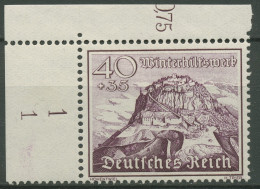 Deutsches Reich 1939 WHW Bauwerke Ecke Mit Formnummer 738 FN 1 Postfrisch - Neufs