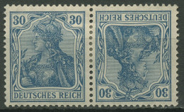 Deutsches Reich Zusammendrucke 1921 Germania K 2 Mit Falz - Zusammendrucke
